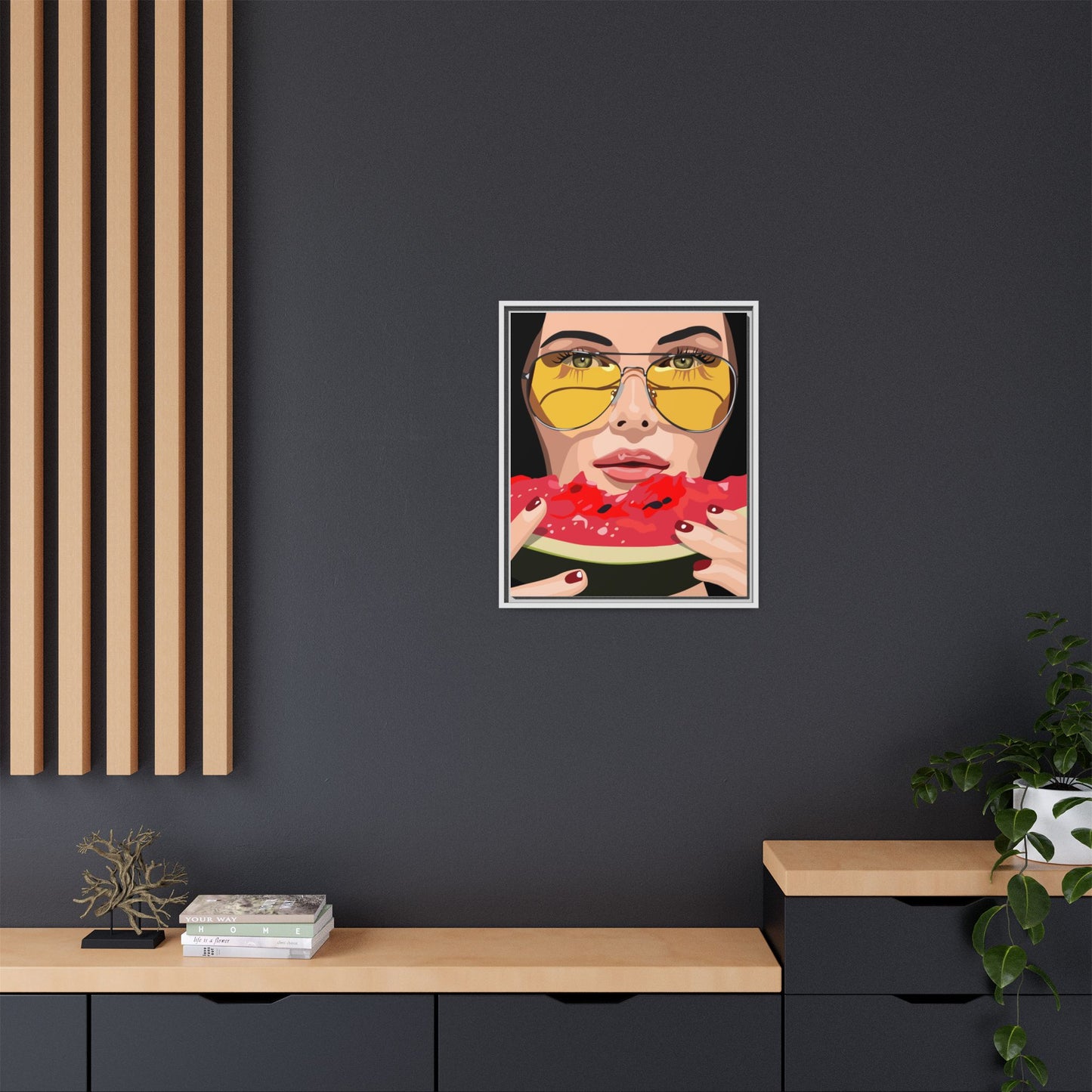 Vivid 81 by Orit Fuchs Framed Matte Canvas Wall Art