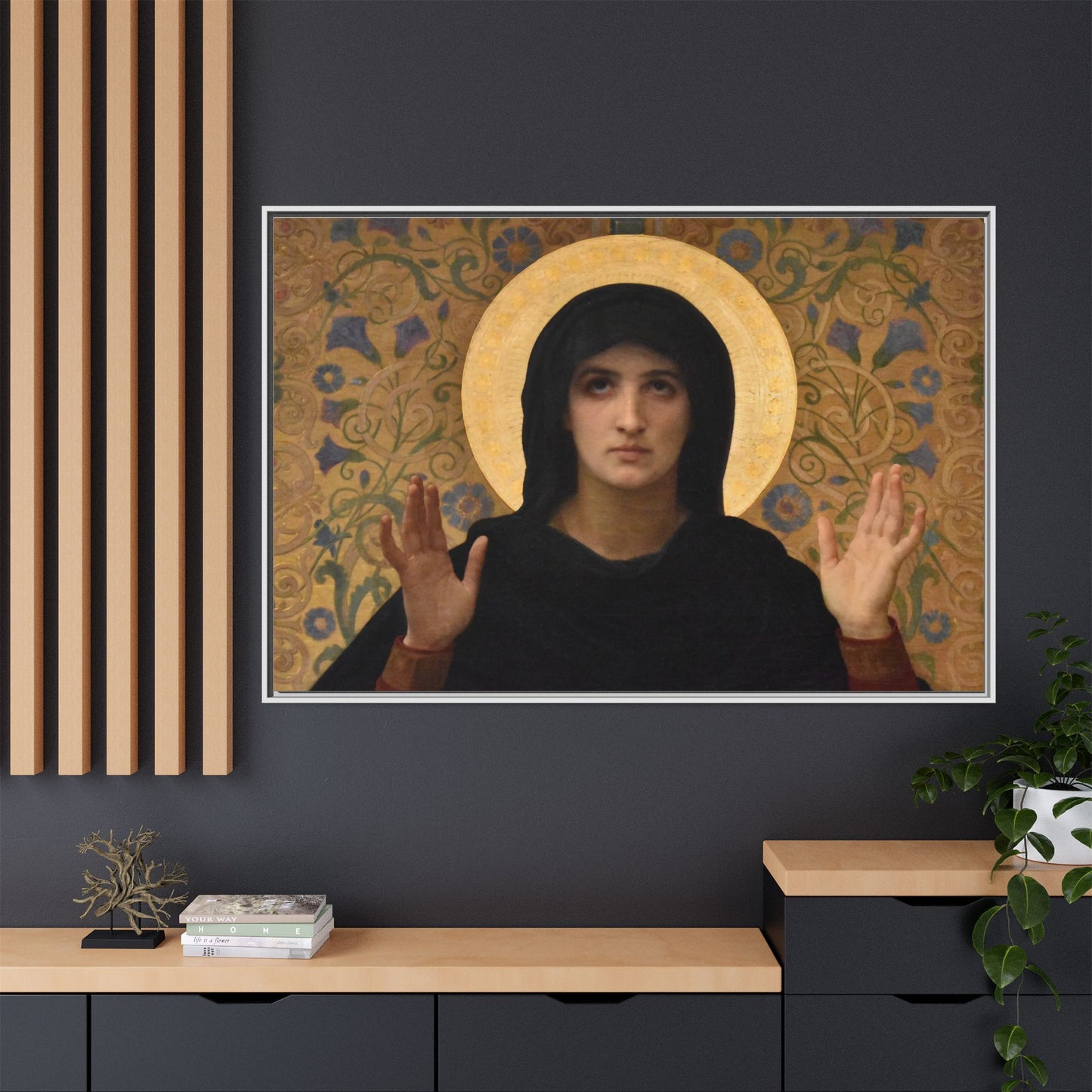 La Vierge consolatrice by William Adolphe Bouguereau Framed Matte Canvas Wall Art