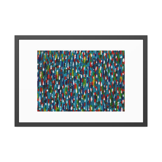 Colours Of The Soul Reflecting On Water by Ariel Chavarro Avila Framed Wall Art Print