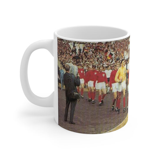 1966 World Cup Final Football Mug — Retro Soccer Match Scene 11oz