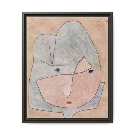 This Bloom is About to Wither by Paul Klee Framed Matte Canvas Wall Art Print