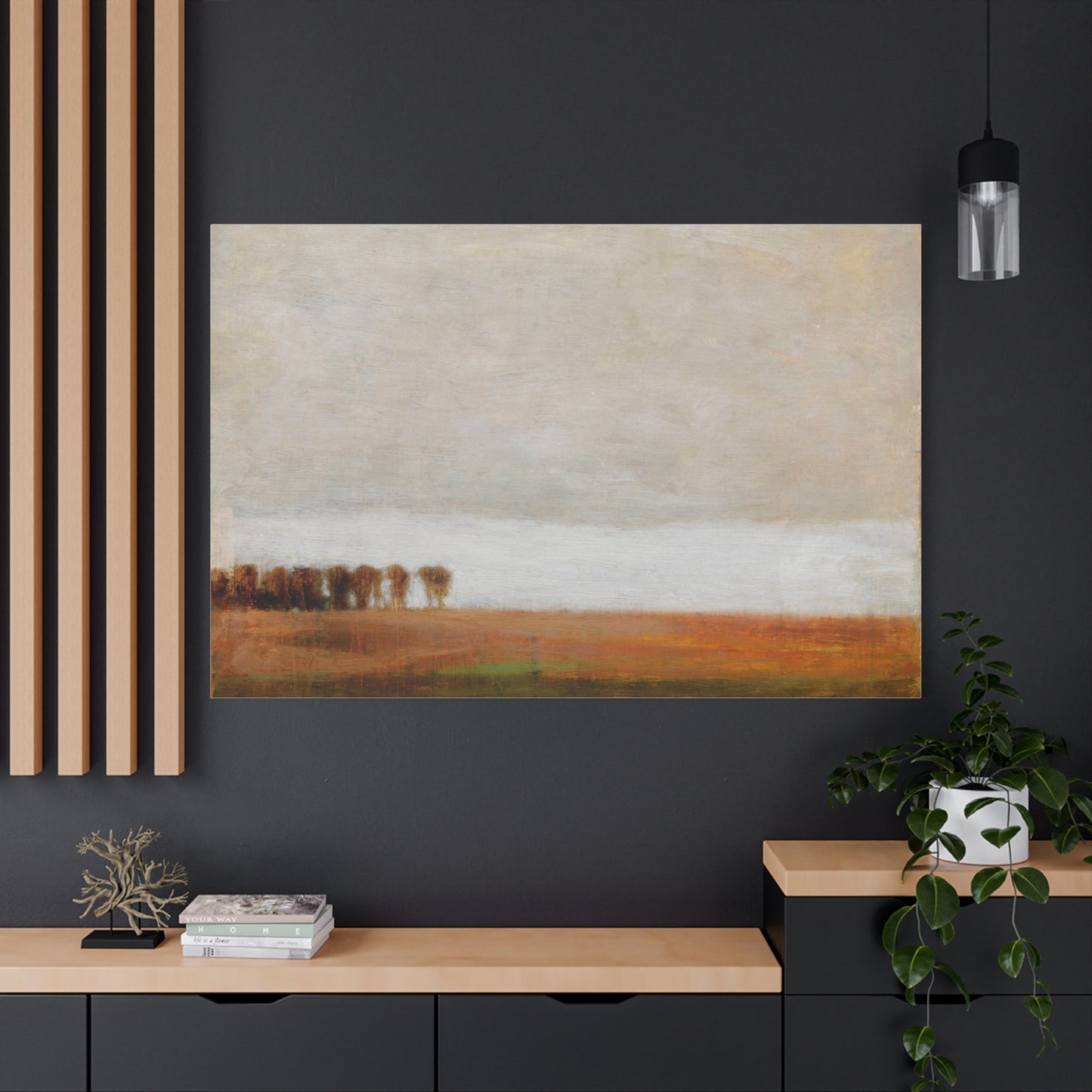 View of Jaegersborg Allé, North of Copenhagen by Vilhelm Hammershøi Canvas Wall Art Print