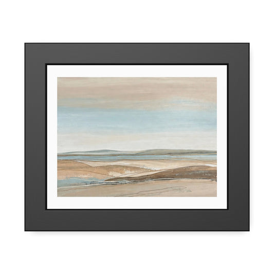 Coastal Pastel Landscape Framed Poster