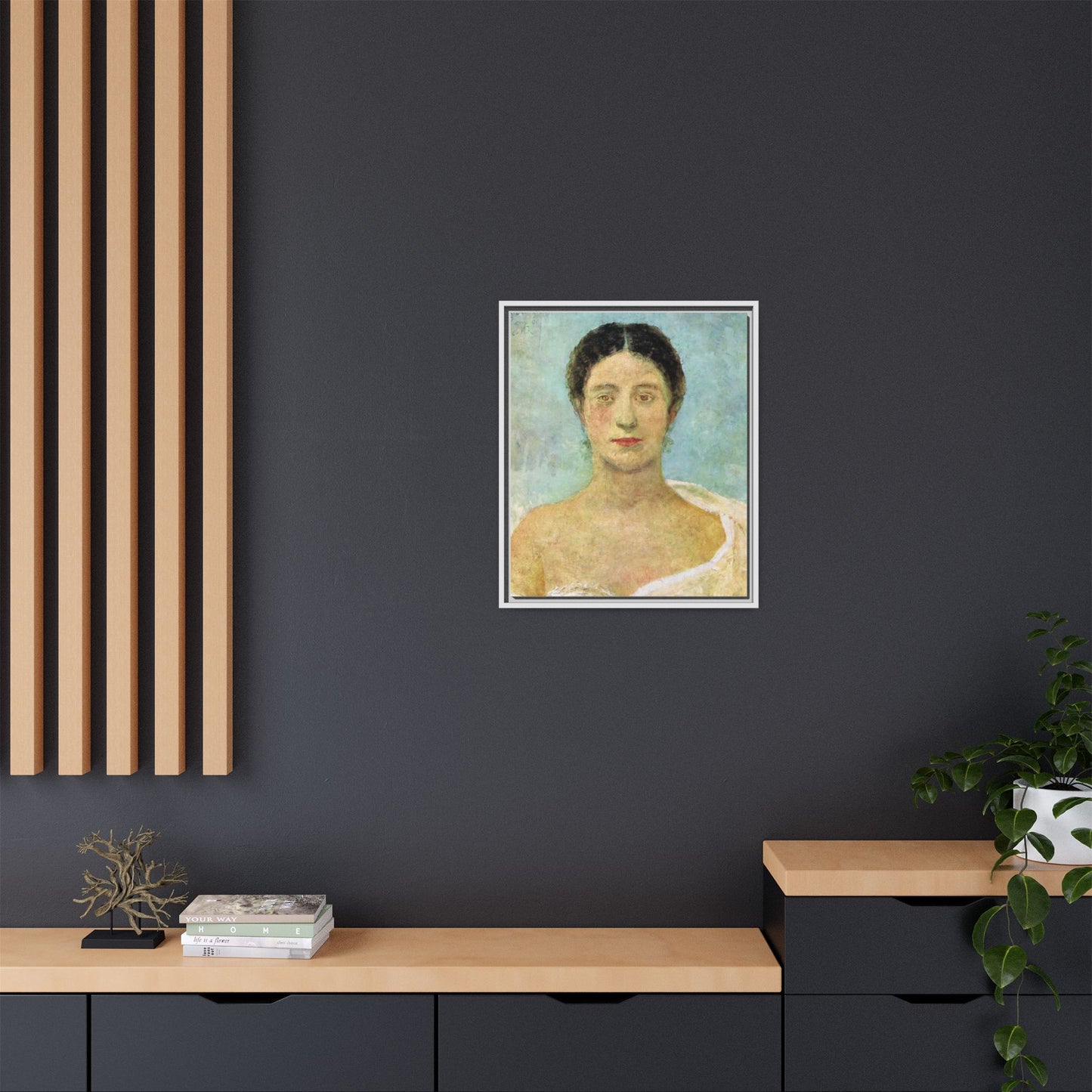 Bianca by Max Klinger Framed Matte Canvas Portrait Print