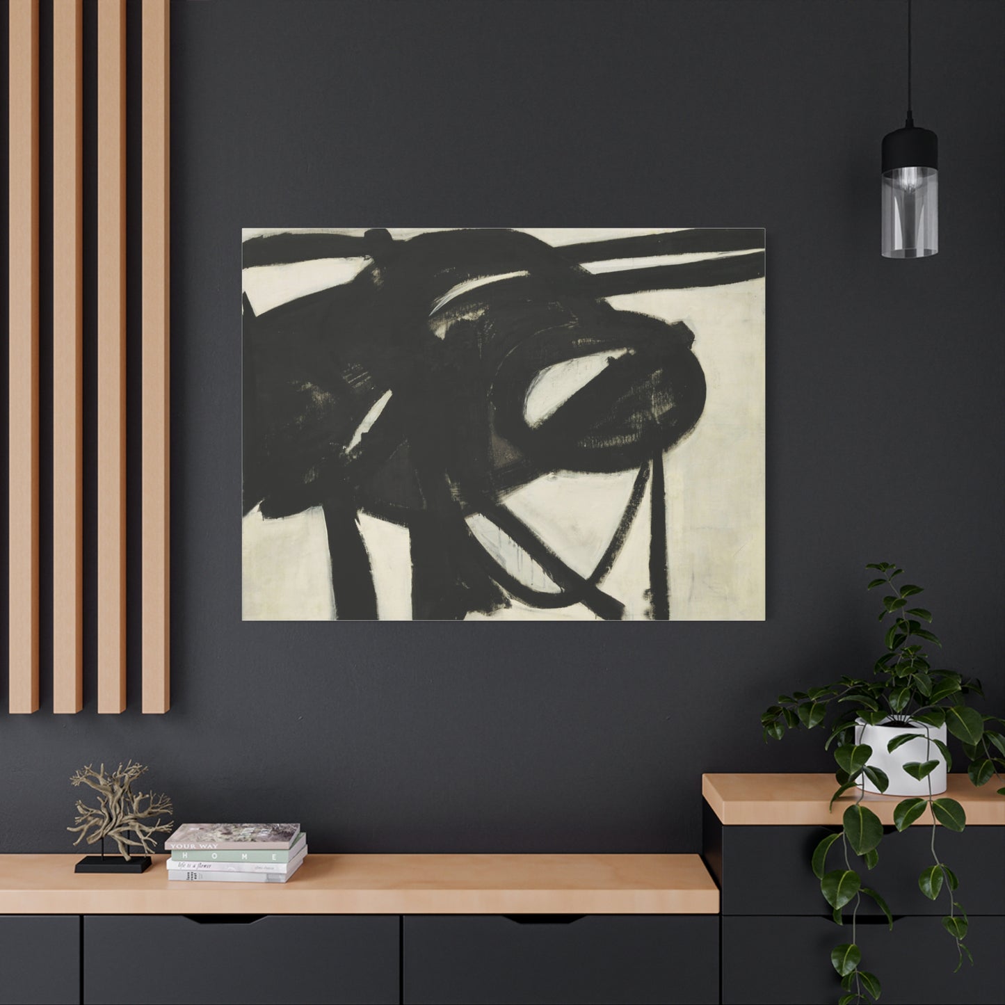 Chief by Franz Kline Abstract Matte Canvas Wall Art