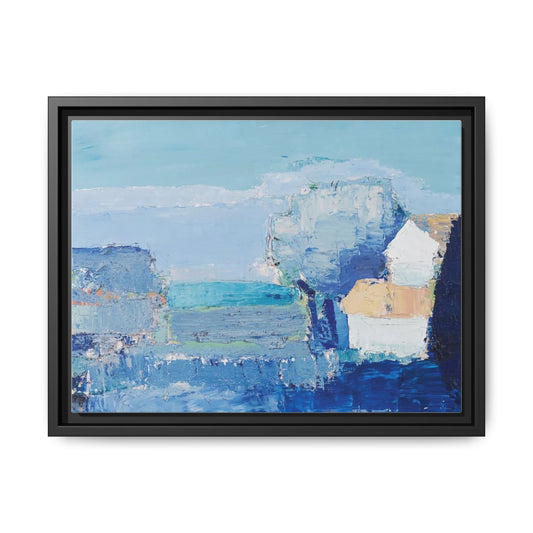 Paysage de Provence by Nicolas de Staël Framed Matte Canvas Seascape Wall Art Print