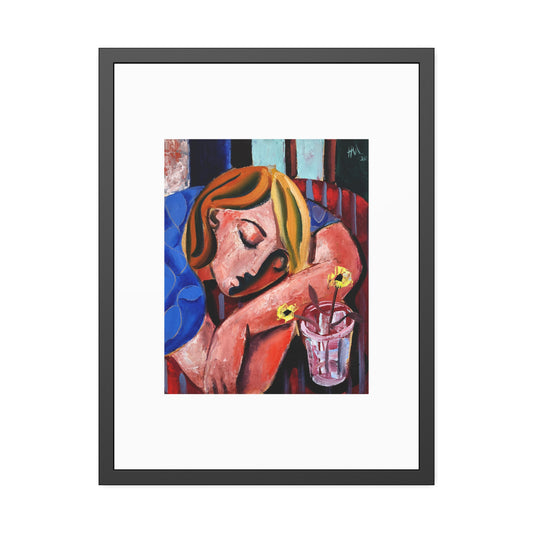 When she finally woke the world around her had changed unrecognizably by Hennie Niemann jnr Framed Wall Art Print