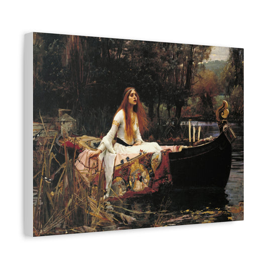 The Lady of Shalott by John William Waterhouse Matte Canvas Wall Art Print