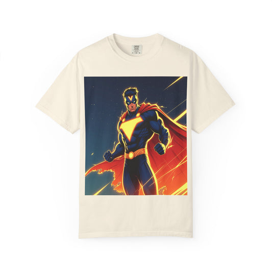 Superhero Graphic T-Shirt – Bold Cape Hero Design