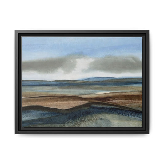 Matte Canvas Landscape, Framed (Multi-color)