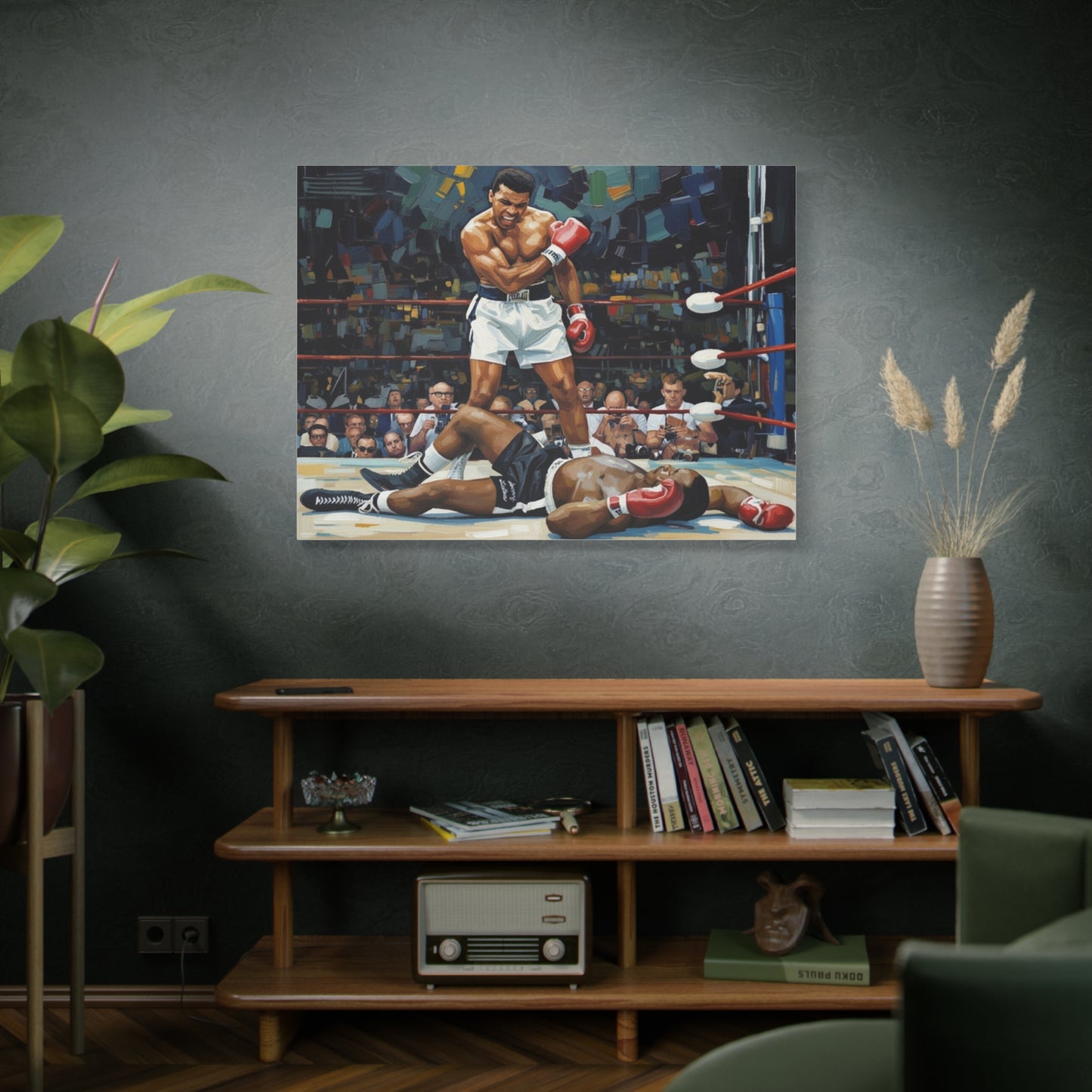 Muhammad Ali 'The Knockout' Matte Canvas Wall Art