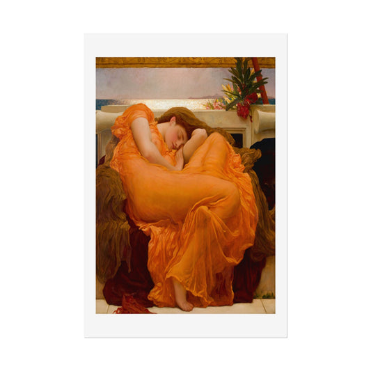 Flaming June by Lord Frederic Leighton Wall Art Print