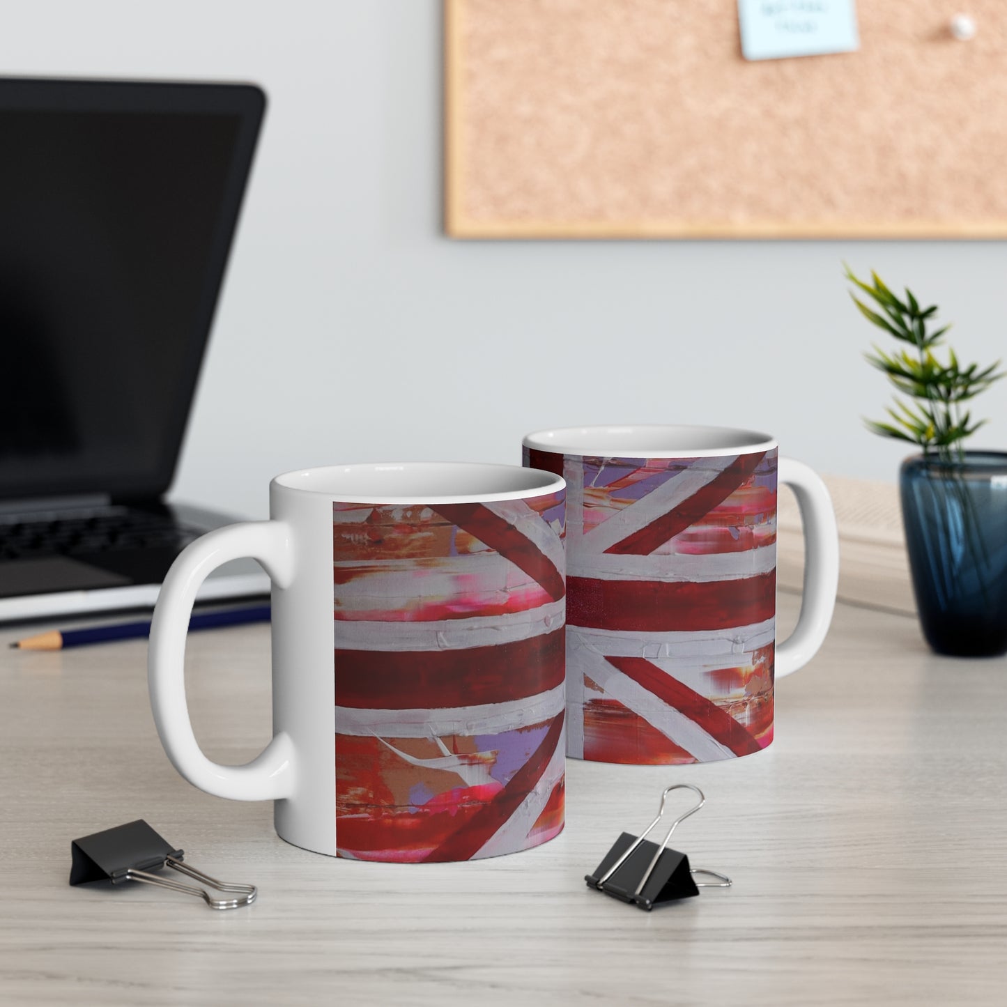 Union Jack British Flag Mug — Vibrant Retro UK Pride Coffee Cup