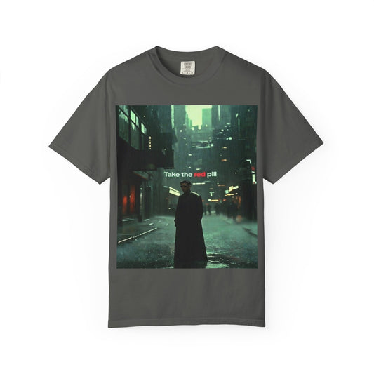 Take the Red Pill T-Shirt — Cyberpunk Noir Graphic Tee