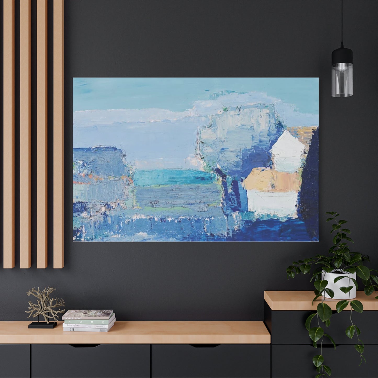 Paysage de Provence by Nicolas de Staël Matte Stretched Wall Art Print