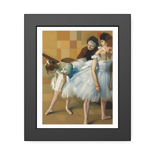 Framed Ballerina Poster Print — Vintage Dance Art Wall Decor