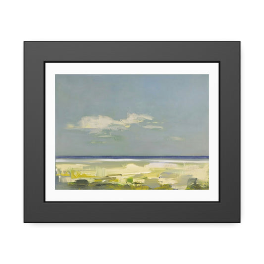 Framed Beach Print Poster — Coastal Landscape Wall Art