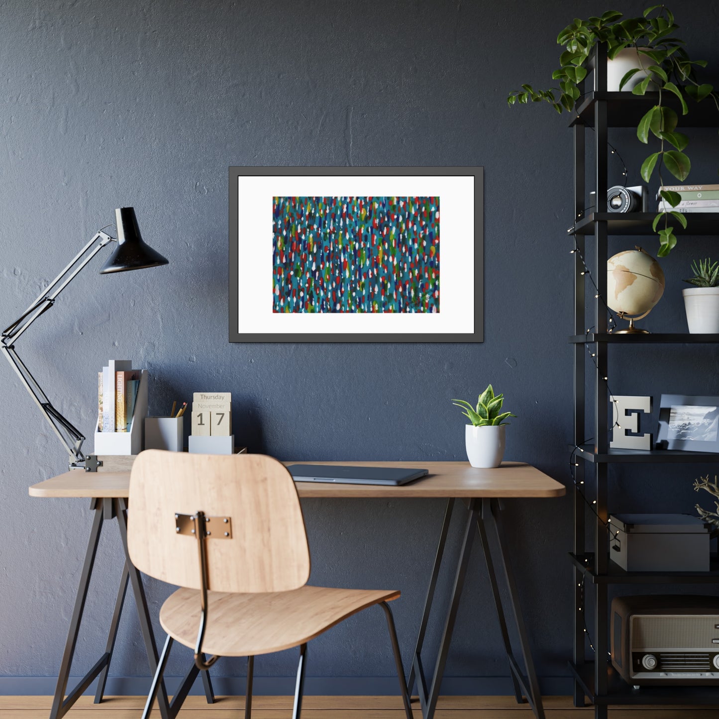 Colours Of The Soul Reflecting On Water by Ariel Chavarro Avila Framed Wall Art Print