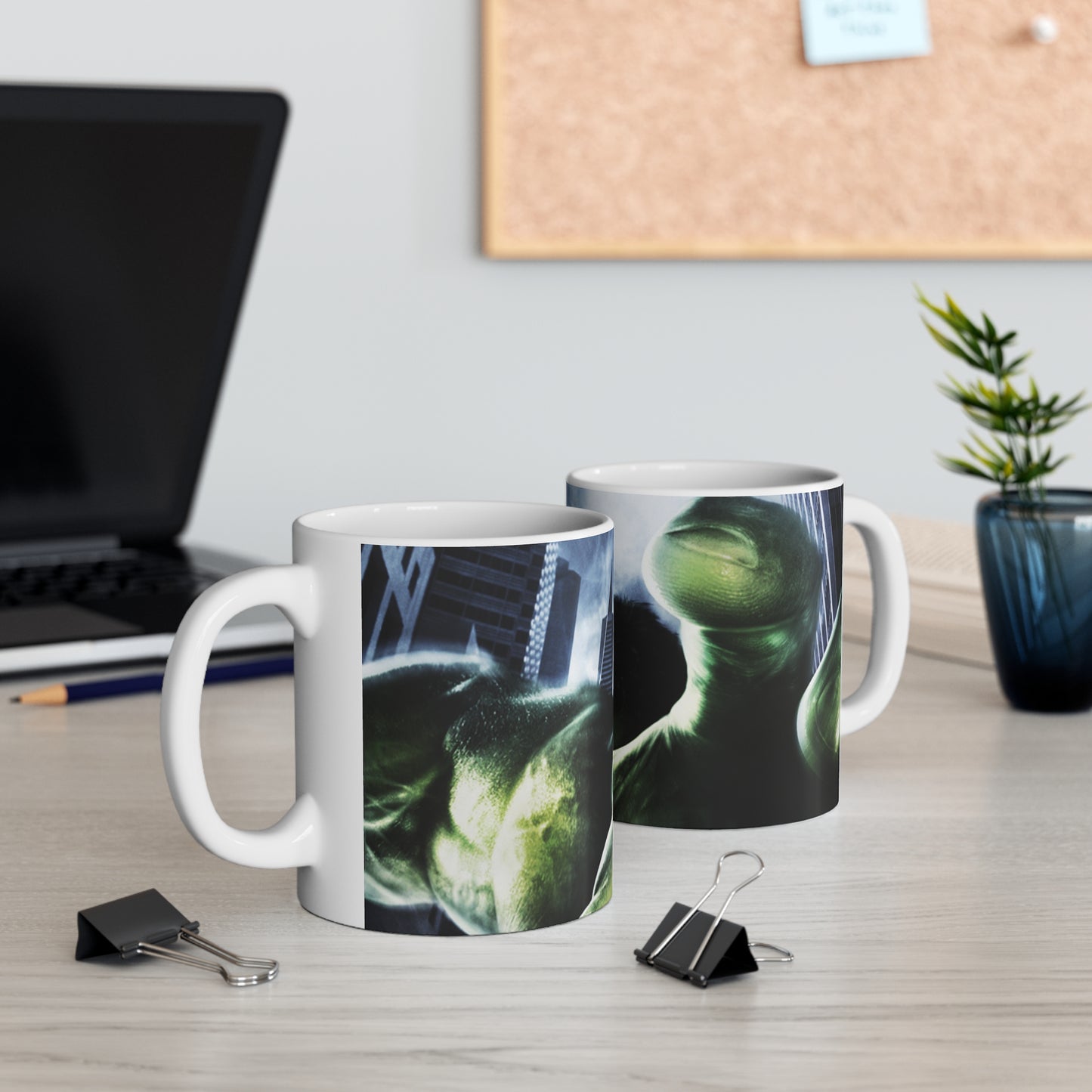 Hulk Smash Mug — Green Superhero Action Coffee Cup