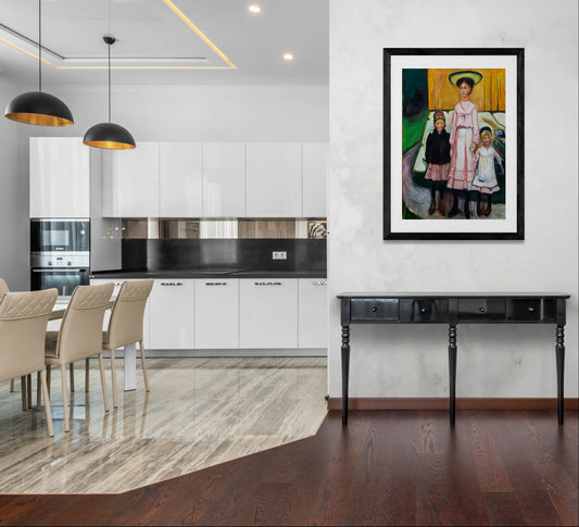 Three Children Thielska by Edvard Munch Wall Art Print