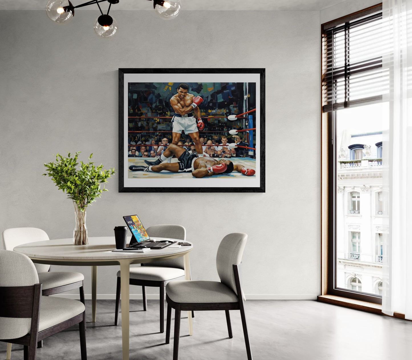 Muhammad Ali Knockout Boxing Poster — Rolled Sports Art Print