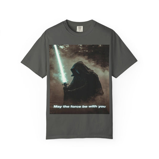 T-Shirt — 'May the force be with you' Lightsaber Sci‑Fi Graphic Tee