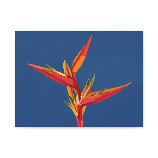 Bird of Paradise Floral Canvas Print — Matte Stretched Wall Art