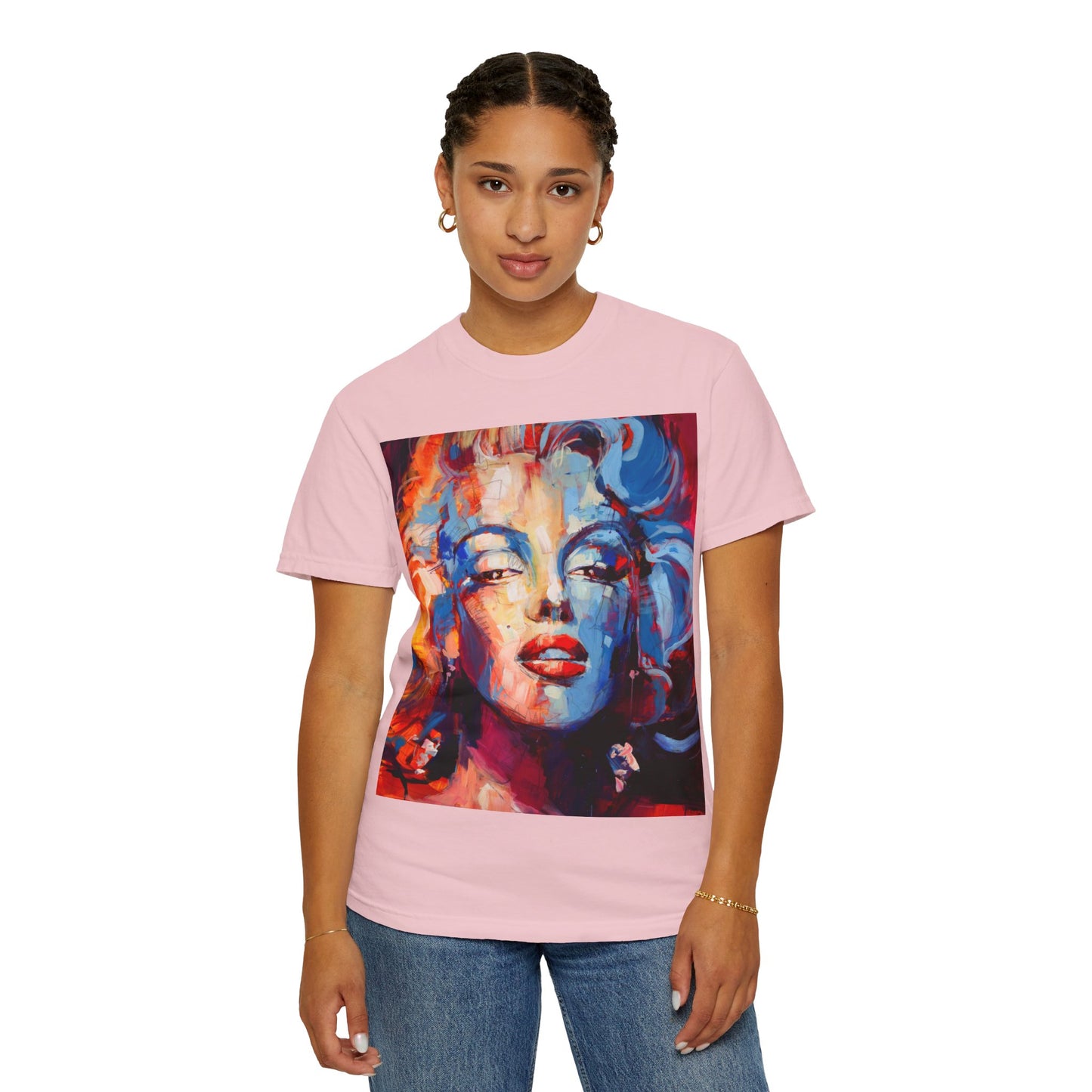 Artistic Pop Portrait T-Shirt — Colorful Marilyn-Inspired Graphic Tee