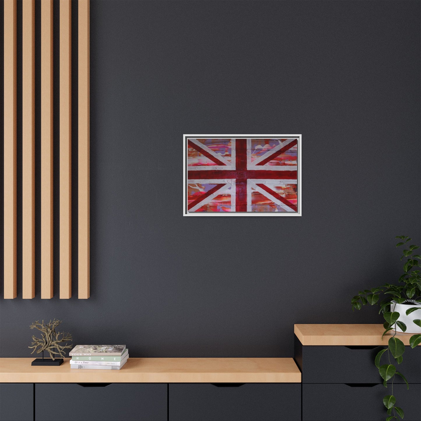 Union Jack is back! by Norman Barrett Framed Matte Canvas Print Wall Art
