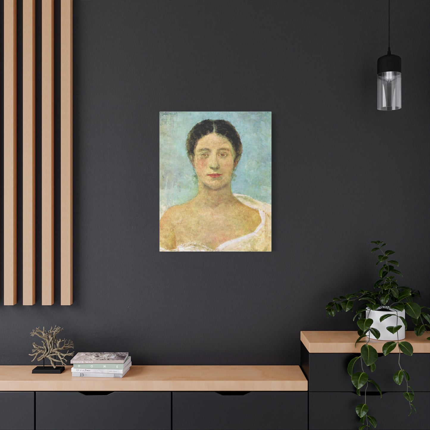 Bianca by Max Klinger Print Matte Stretched Canvas
