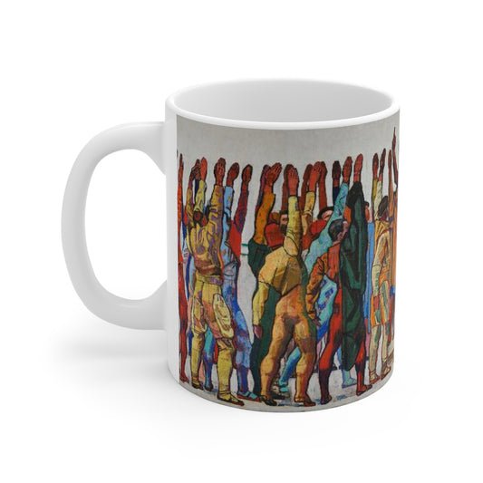 Mug — Vintage Revolutionary Crowd Art Coffee Mug