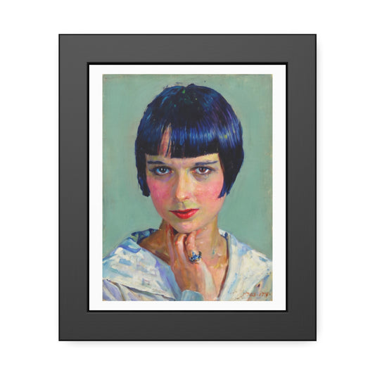 Vintage Portrait Framed Poster — 1920s Flapper Art Print