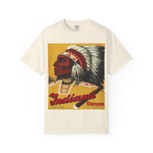 T-Shirt — Retro 'Indiana' Native Chief Vintage Poster Design
