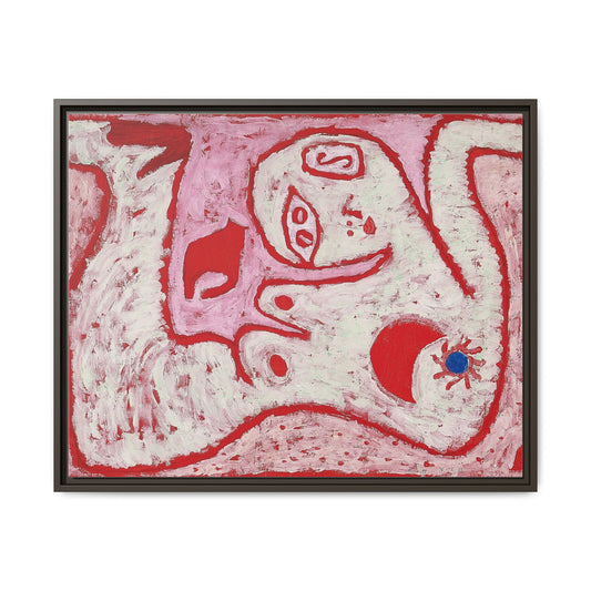A Woman For Gods by Paul Klee Matte Canvas Framed Wall Art Decor