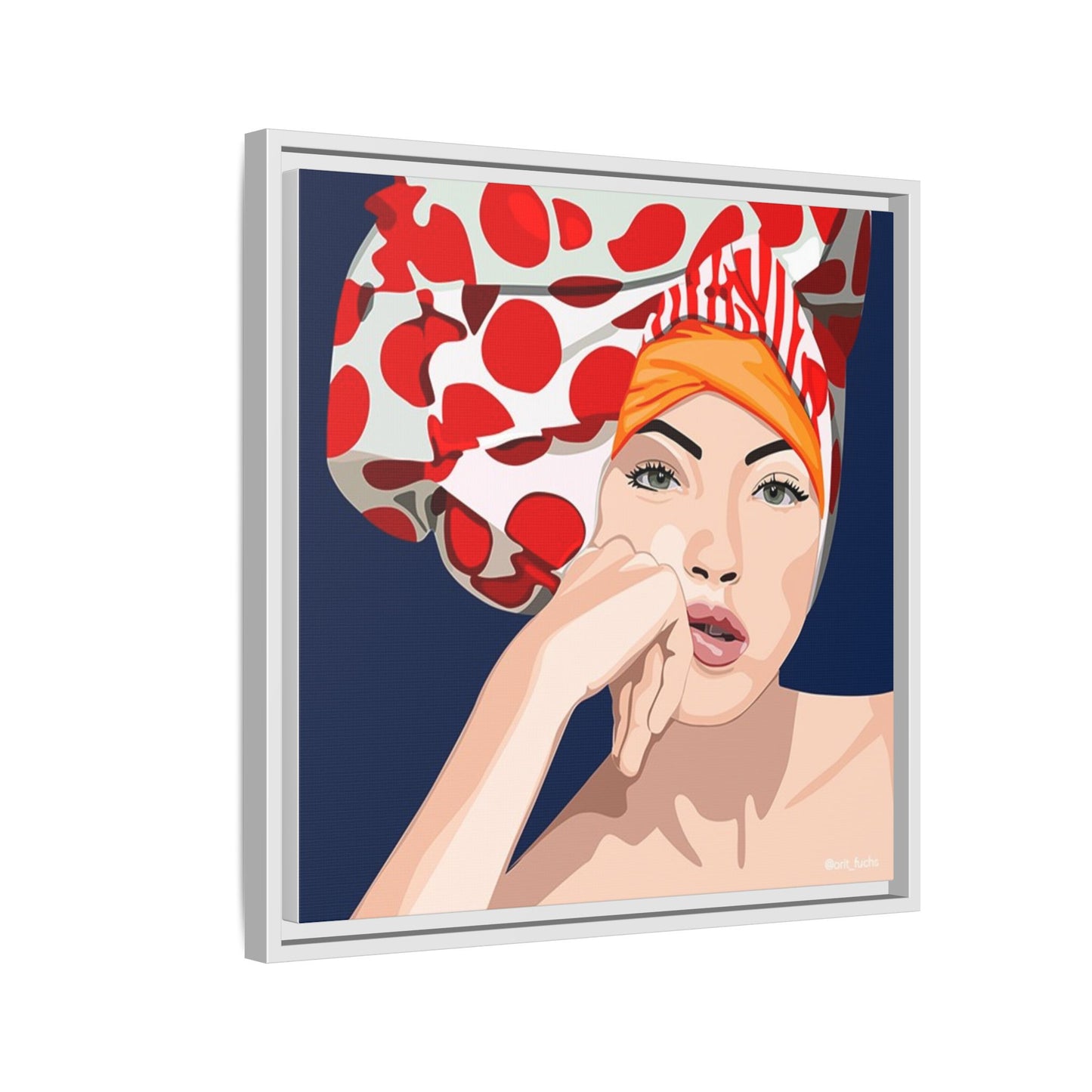 Vivid 20 by Orit Fuchs Pop Art Matte Canvas Framed Wall Art Print
