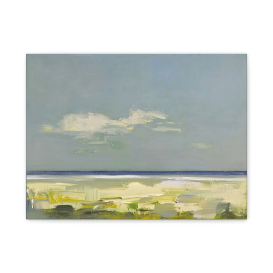 Coastal Breeze Abstract Canvas - Matte Stretched Wall Art