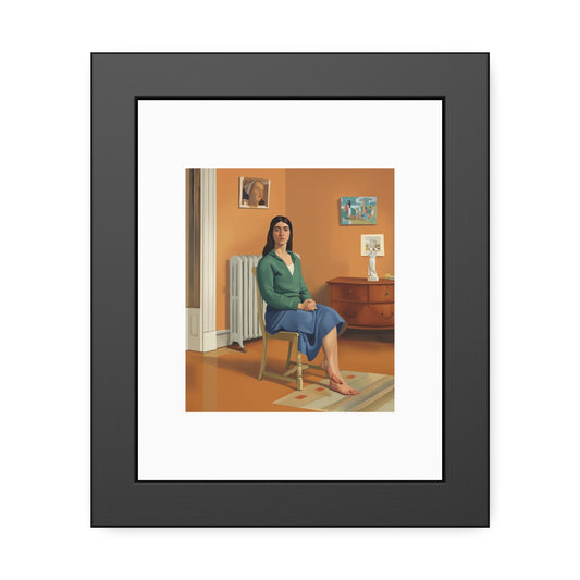 Framed Art Print — Contemporary Figurative Portrait Poster