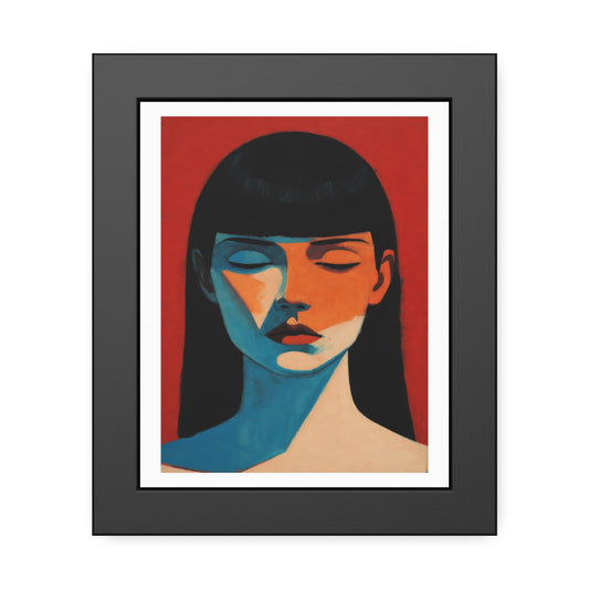 Framed Art Print — Moody Portrait Poster