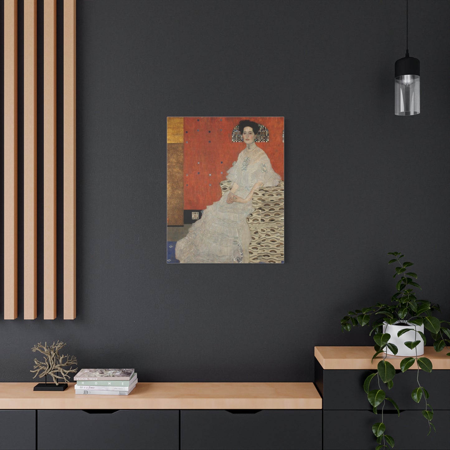 Fritza Riedler by Gustav Klimt Matte Canvas Wall Art Print