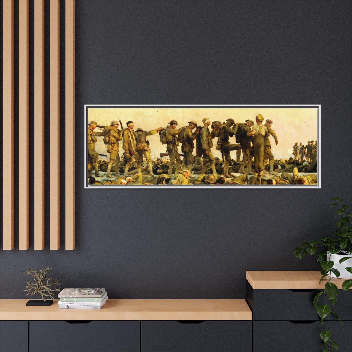 Gassed by John Singer Sargent (RA) Framed Matte Canvas Print