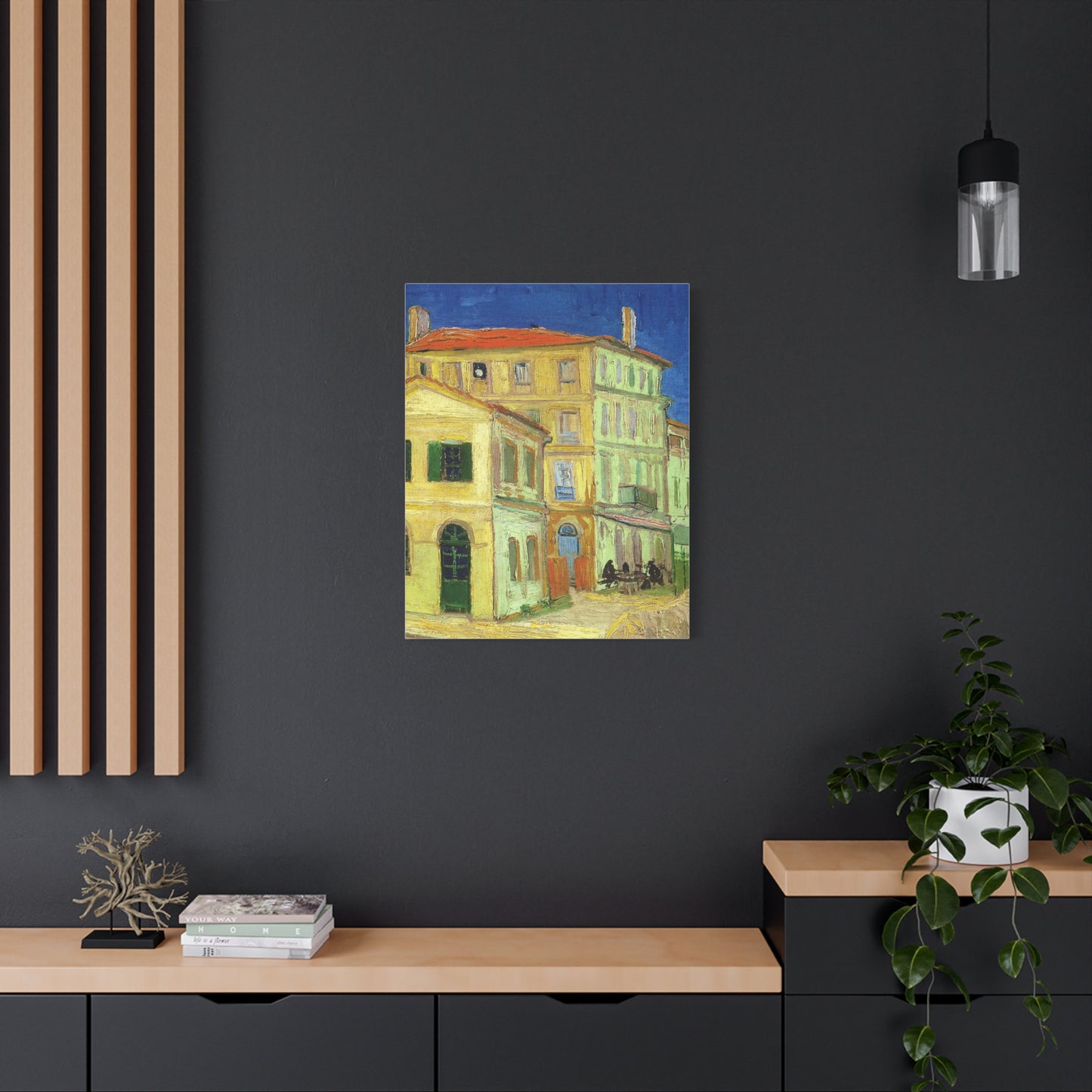 The Yellow House by Vincent van Gogh Matte Canvas Art – Stretched 1.25"