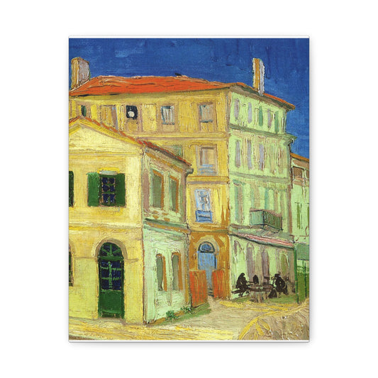 The Yellow House by Vincent van Gogh Matte Canvas Art – Stretched 1.25"
