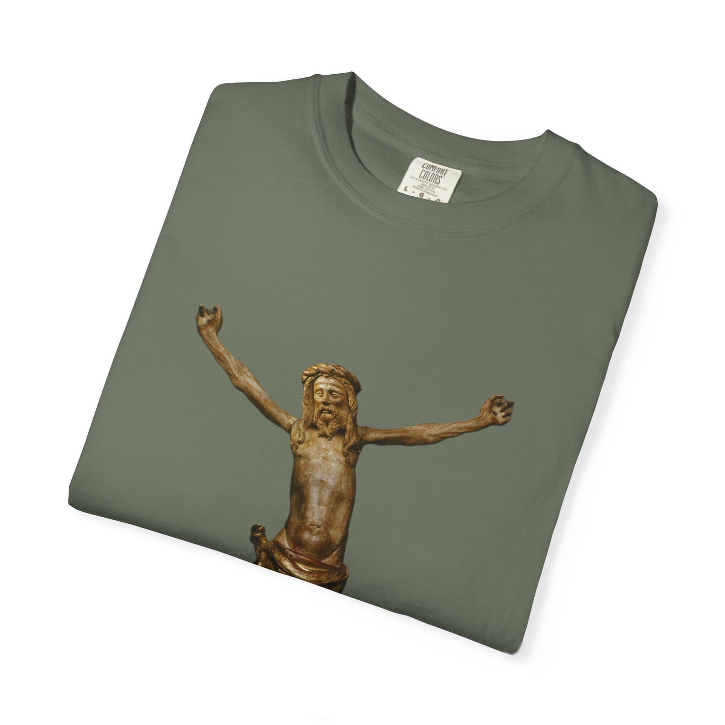 Unisex Christ on the cross Garment-Dyed T-shirt