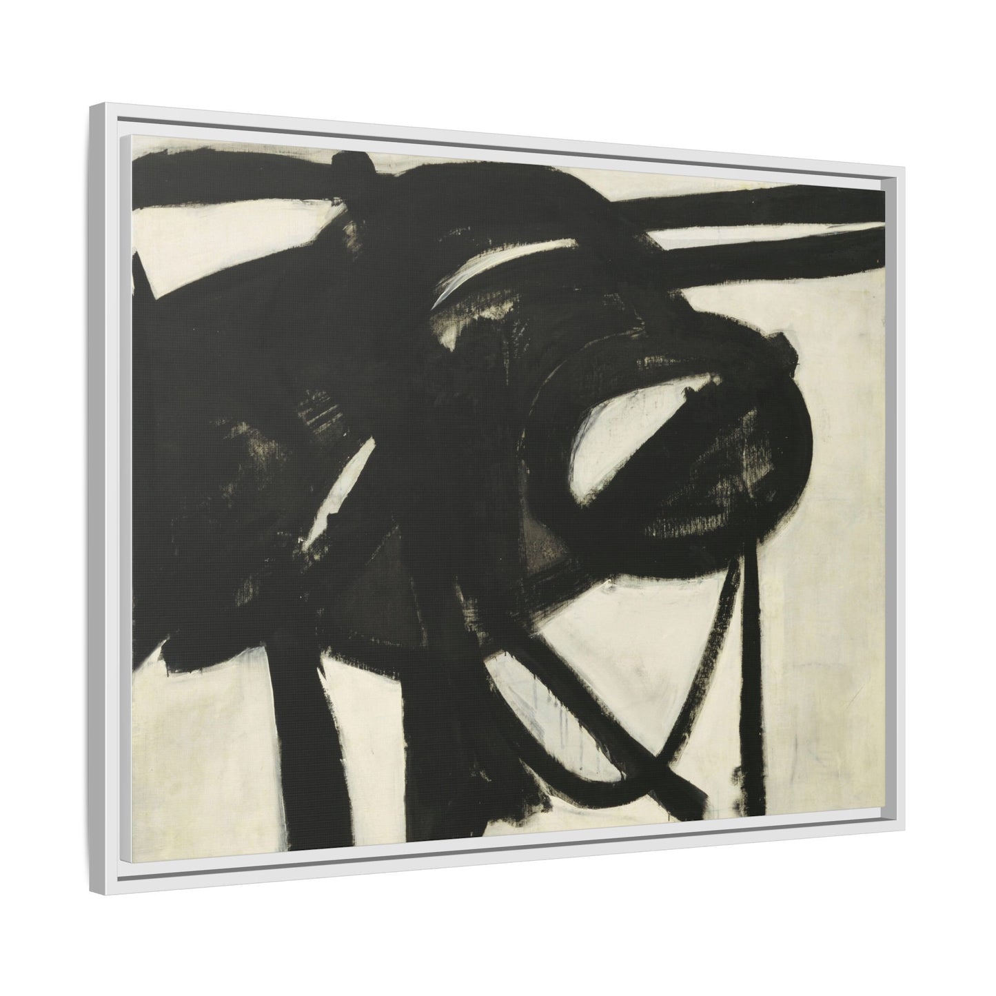 Chief by Franz Kline Abstract Matte Canvas Framed Wall Art