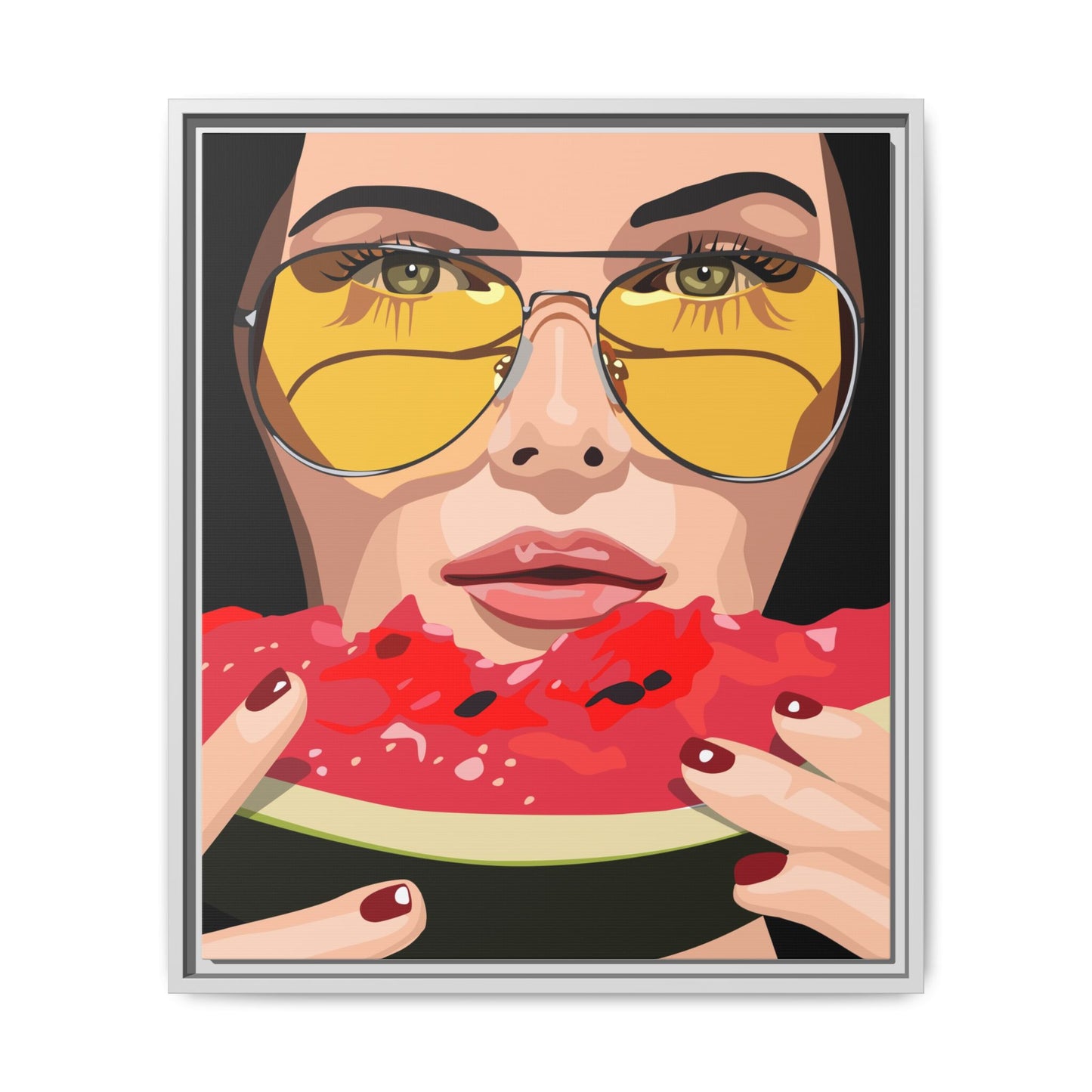 Vivid 81 by Orit Fuchs Framed Matte Canvas Wall Art