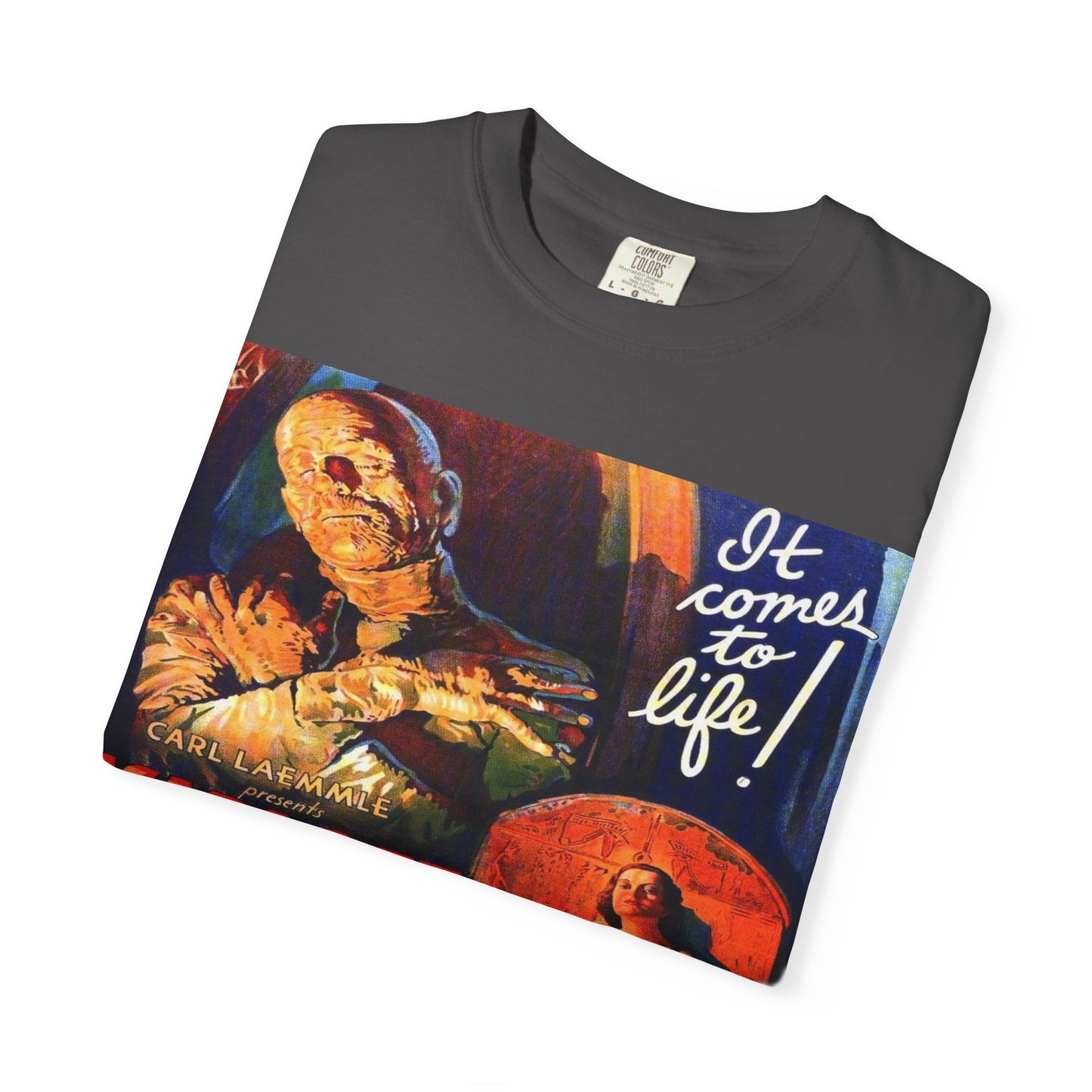 Mummy Movie Poster T‑Shirt — Vintage Karloff Horror Graphic Tee