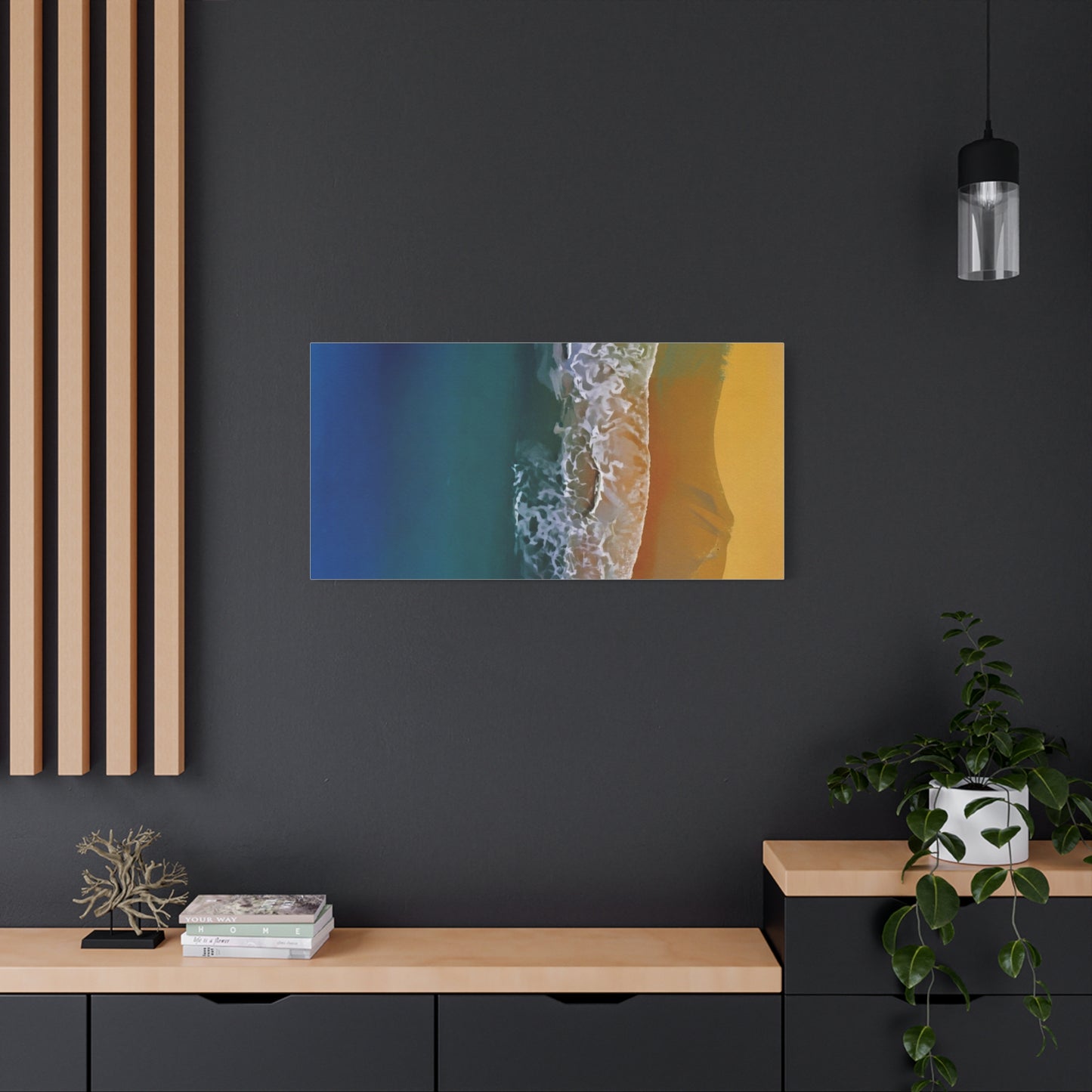 Coastal Waves Matte Canvas Print — Ocean Beach Wall Art