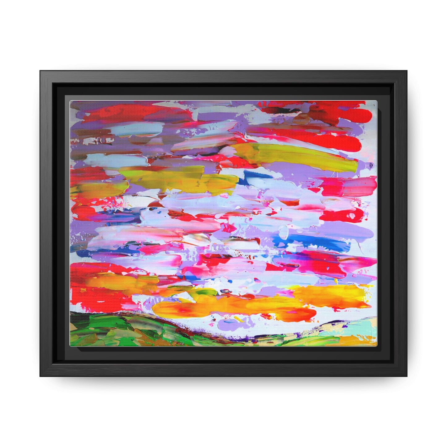 Sunny day in may by Norman Barrett Framed Matte Canvas Wall Art