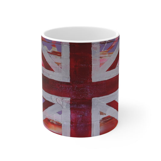 Union Jack British Flag Mug — Vibrant Retro UK Pride Coffee Cup
