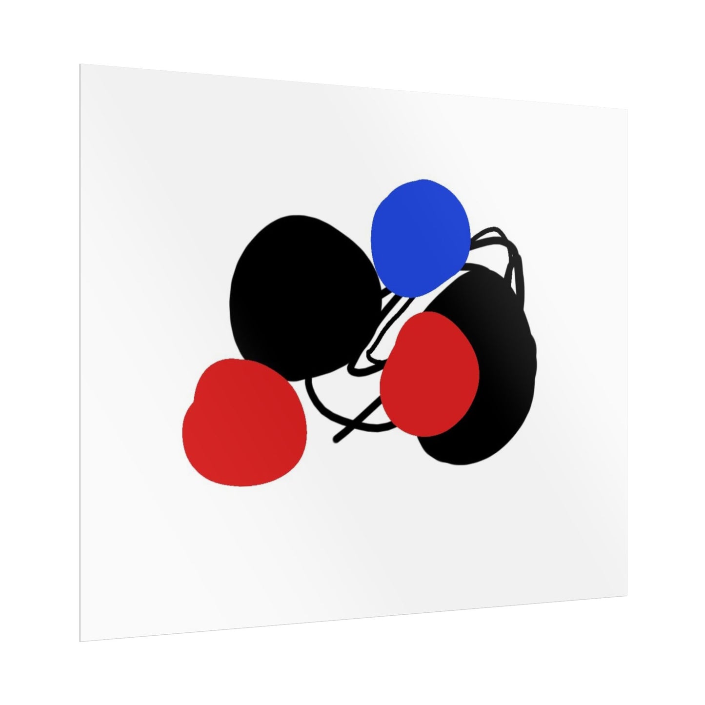 Blue dot by Norman Barrett Wall Art Print
